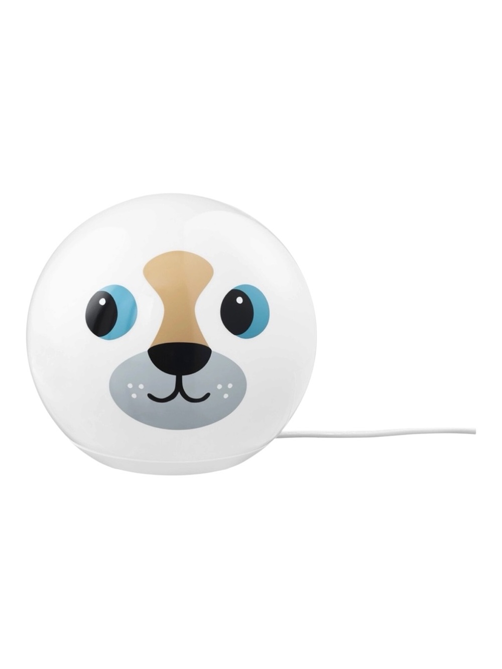 IKEA ÄNGARNA Cute Dog LED Kids Nursery Lamp 7 " Bulb Included 2-Sided NEW